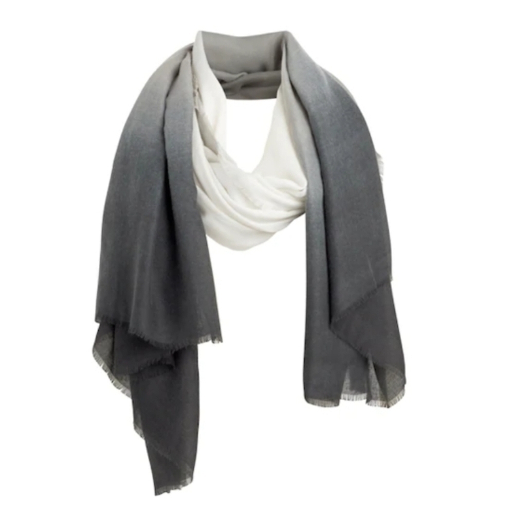 Cushnie Carly Gray Ombre Scarf From Curateur
